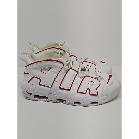 Nike Air More Uptempo 2021 White Varsity Red SIZE 12 PRE-OWNED GOOD main image 10